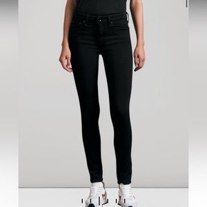 Rag and Bone Cate midrise skinny in black 27